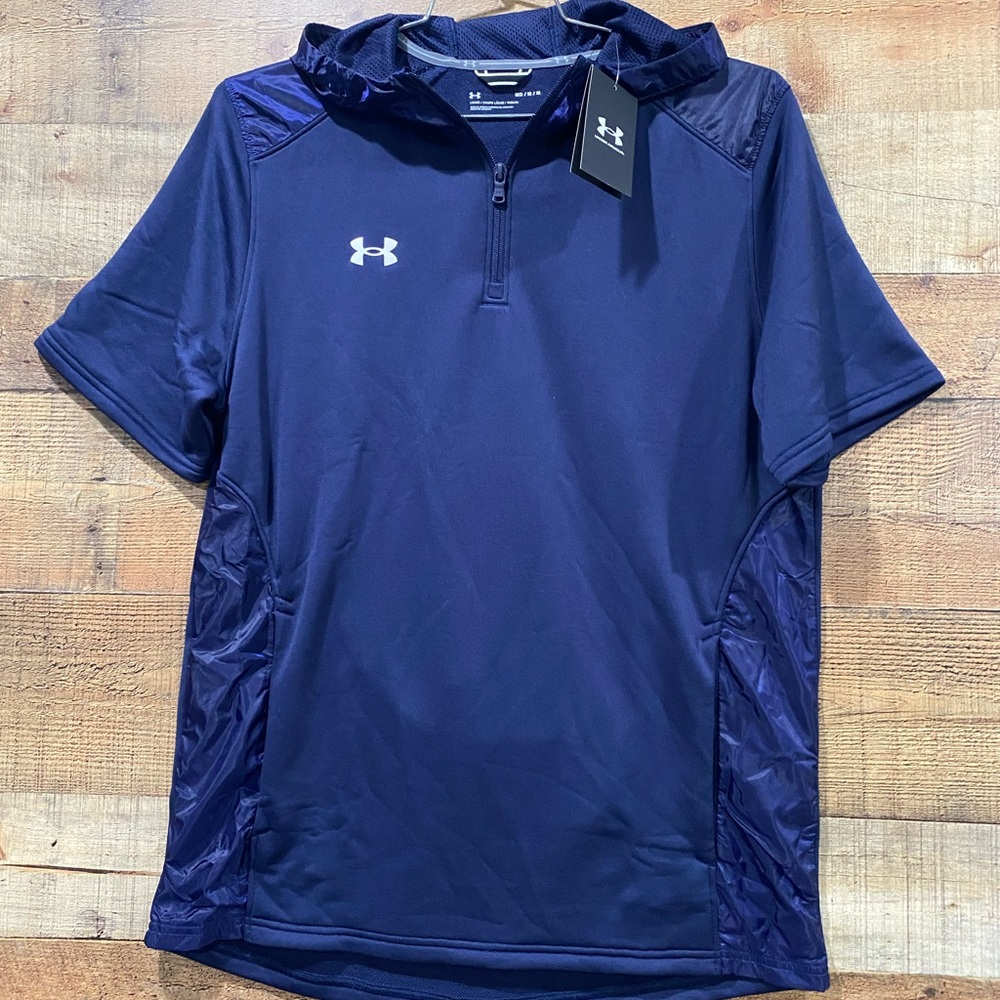New With Tags Under Armour Command Short Sleeve Training Golf Hoodie Size Medium